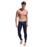 Men's Thin Viscose Soft Fabric Slim-fit Stretch Long Johns