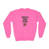 Maple Stick Youth Crewneck Sweatshirt – Our Game Sweater, Canadian Pride