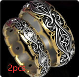 New Hollow Fashion Couple Couple Rings Retro Personality All Match Ring