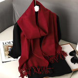 Solid Color Maillard Scarf