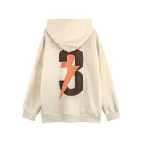 Fashion Lightning Printed Hoodie Men