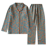 Double-layer Jacquard Feather Pajamas Suit Women