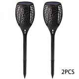 LED Waterproof Solar Torch Light Lamp Outdoor Landscape Decoration Garden Lawn Light