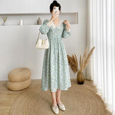 Lace Doll Collar Fairy Midi Dress