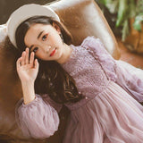 Girls New Long-sleeved Princess Dress
