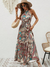 Bohemian Retro Halter Dress Women