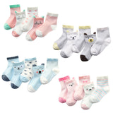 Children's Socks Pack of 5 Colors