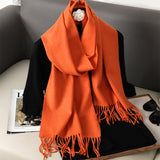 Solid Color Maillard Scarf