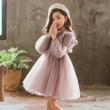 Girls New Long-sleeved Princess Dress