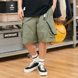 Style Work Shorts With Belt For Men