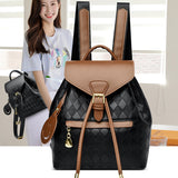 Female Backpack Casual Multifunction Women Leather
