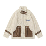 Thickened Motorcycle Lamb Wool Coat For Men