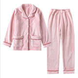 Autumn and Winter Thick Velvet Girl Lovely Home Pajamas