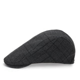 Autumn and Winter outdoor plaid cap