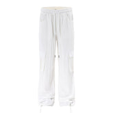 Solid Color Multi-pocket Cargo Pants Men