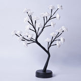 Tree Rose Lamps Fairy Desk Night Lights USB Operated