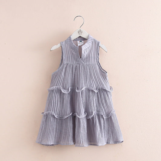 Girls Children's Clothing Children's Split Cake Skirt