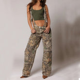 Y2K Zipper Denim Overalls With Pockets Fashion