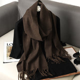 Solid Color Maillard Scarf