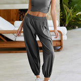Ladies Two-piece Set Solid Color Casual Suit