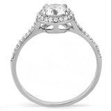 DA022 - High polished (no plating) Stainless Steel Ring with AAA Grade