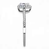 DA022 - High polished (no plating) Stainless Steel Ring with AAA Grade