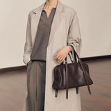 Women's Retro Casual Large Capacity Genuine Leather Portable Shoulder Bag