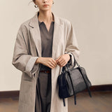 Women's Retro Casual Large Capacity Genuine Leather Portable Shoulder Bag