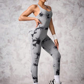 Seamless Tie-dyed Jumpsuit Stretch Skinny Yoga Clothes