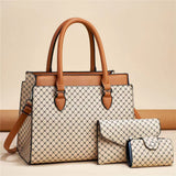 Plaid Women's Bag Suit Large Capacity Fashion