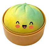 Simulation Dumpling Squeezable Toys Squishy Colorful Glitter Anti