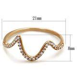 TS280 - Rose Gold 925 Sterling Silver Ring with AAA Grade CZ in Clear