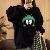Loose Casual Fleece-lined Hoodless Sweater Women