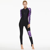Women's New One-piece Swimsuit Diving Suit Long Sleeve Sun Protection