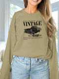 Women's Printed Long Sleeve Sweatshirt