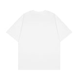 Dropped Shoulder Loose Girls Cross Print T-Shirt