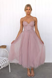Temperament Camisole Mesh Party Evening Dress