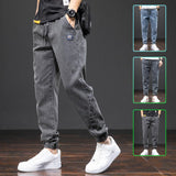 Mens Casual Loose Stretch Jeans