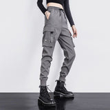 Oversized Cargo Pants Men And Women Ankle Banded Slacks High Waist Loose And Slimming