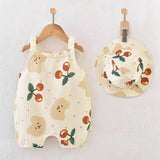 Kid's Clothing-Cotton Gauze Newborn Baby Jumpsuit