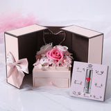 Mothers Day Gift Double Door Rose Gift Box Jewelry Creative Decorate Boxs