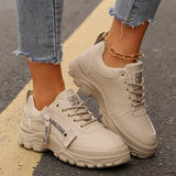 Women Shoes - Thick-soled Round-Toe Casual Women Sneakers