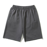 Washed Vintage High Street Loose Shorts For Men And Women