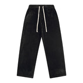 Corduroy Draped Knit Sweatpants For Men