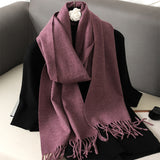 Solid Color Maillard Scarf