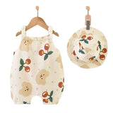 Kid's Clothing-Cotton Gauze Newborn Baby Jumpsuit