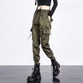 Oversized Cargo Pants Men And Women Ankle Banded Slacks High Waist Loose And Slimming