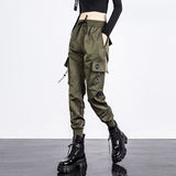 Oversized Cargo Pants Men And Women Ankle Banded Slacks High Waist Loose And Slimming