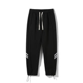Fashion American Heavy Striped Sweatpants Men