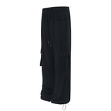 Solid Color Multi-pocket Cargo Pants Men